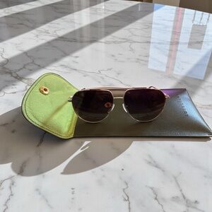 Longchamp Sunglasses L0174s with Green and Gold Case-NWOT